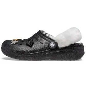Classic Lined Disco Clog «Preto Branco»