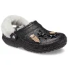 Classic Lined Disco Clog «Preto Branco»