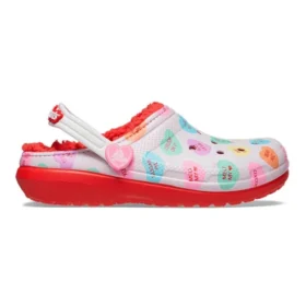 Classic Lined Elevated Sweethearts Clogs «Vermelho Branco»
