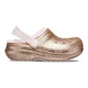 Classic Lined Glitter Clog «Gold Pink»