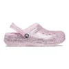 Classic Lined Glitter Clogs «Pink»