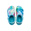 Classic Lined Solarized Clog «White Blue Aqua»