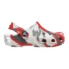Classic Marbled Clogs “Branco Vermelho Cinza”