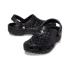 Classic Metallic Crocskin Clogs «Preto»
