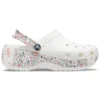 Classic Platform Americana Paisley Clogs «Branco»