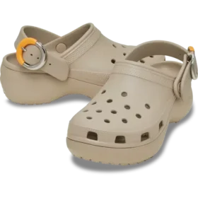 Classic Platform Clog com fivela mergulhada