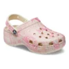 Classic Platform Clog com padrão de pele de cobra «Pink»