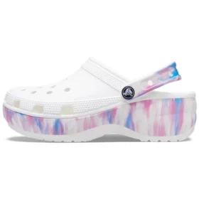 Classic Platform Clog «Dream» «Branco Roxo»