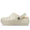 Classic Platform Lined Clog «Bone»