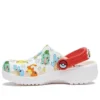 Classic Pokémon Clogs «Branco Vermelho»