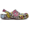 Classic Retro Floral Clogs «Amarelo-Rosa»