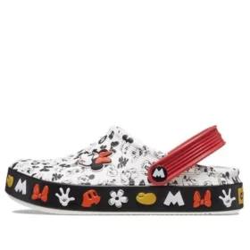 Classic x Mickey Mouse Clogs «Branco Vermelho Preto»