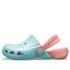 Clogs com tira traseira e biqueira redonda «Blue Pink»