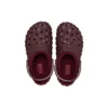 Clogs geométricos forrados «Dark Cherry»