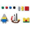 Conjunto de 10 berloques Jibbitz da marca Lego® Conjunto de 10 berloques Jibbitz da marca Lego®