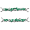 Conjunto de 2 berloques Jibbitz «Green Corded Sandal Chain»