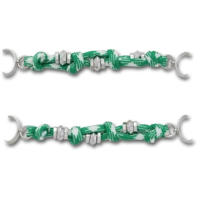 Conjunto de 2 berloques Jibbitz «Green Corded Sandal Chain»