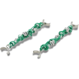 Conjunto de 2 berloques Jibbitz «Green Corded Sandal Chain»