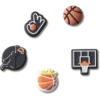 Conjunto de 5 berloques Jibbitz «Basketball Team»