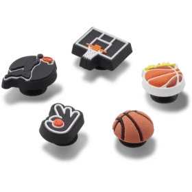 Conjunto de 5 berloques Jibbitz «Basketball Team»