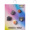 Conjunto de 5 berloques Jibbitz «Basketball Team»
