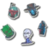 Conjunto de 5 berloques Jibbitz™ com personagens de Star Wars