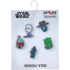 Conjunto de 5 berloques Jibbitz™ com personagens de Star Wars