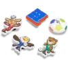 Conjunto de 5 Berloques Jibbitz da Copa do Mundo da FIFA 2026 Conjunto de 5 Berloques Jibbitz da Copa do Mundo da FIFA 2026