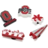 Conjunto de 5 berloques Jibbitz da Universidade Estadual de Ohio Conjunto de 5 berloques Jibbitz da Universidade Estadual de Ohio