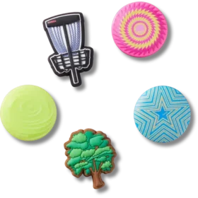 Conjunto de 5 Berloques Jibbitz Disc Golf