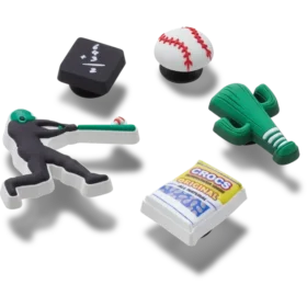 Conjunto de 5 berloques Jibbitz «Equipa de Basebol»