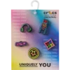 Conjunto de 5 Berloques Jibbitz «Level up Gamer» Conjunto de 5 Berloques Jibbitz «Level up Gamer»