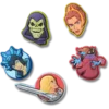 Conjunto de 5 berloques Jibbitz Masters Universe Conjunto de 5 berloques Jibbitz Masters Universe