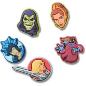 Conjunto de 5 berloques Jibbitz Masters Universe