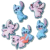 Conjunto de 5 berloques Jibbitz™ para sapatos Disney Stitch & Angel Conjunto de 5 berloques Jibbitz™ para sapatos Disney Stitch & Angel