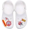 Conjunto de 5 berloques Jibbitz™ para sapatos dos Kansas City Chiefs da NFL Conjunto de 5 berloques Jibbitz™ para sapatos dos Kansas City Chiefs da NFL