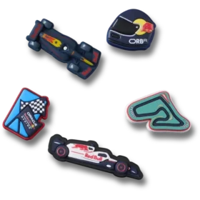 Conjunto de 5 berloques Jibbitz™ para sapatos Oracle Red Bull Racing da Crocs