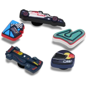 Conjunto de 5 berloques Jibbitz™ para sapatos Oracle Red Bull Racing da Crocs