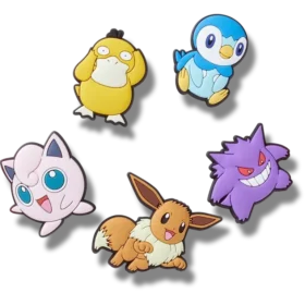 Conjunto de 5 Berloques Jibbitz™ Pokémon Assortidos