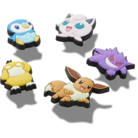 Conjunto de 5 Berloques Jibbitz™ Pokémon Assortidos