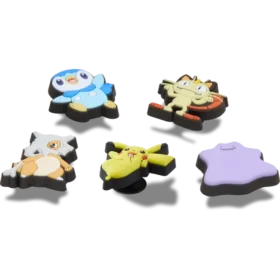 Conjunto de 5 berloques Jibbitz™ Pokémon variados