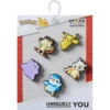 Conjunto de 5 berloques Jibbitz™ Pokémon variados Conjunto de 5 berloques Jibbitz™ Pokémon variados