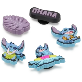 Conjunto de 5 berloques Jibbitz «Stitch Tropical»