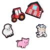 Conjunto de 5 berloques para sapatos Jibbitz™ «Animais da Quinta Fofinhos» Conjunto de 5 berloques para sapatos Jibbitz™ «Animais da Quinta Fofinhos»