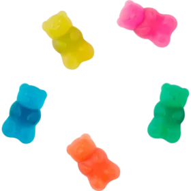 Conjunto de 5 berloques para sapatos Jibbitz™ «Candy Bear»