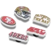 Conjunto de 5 berloques para sapatos Jibbitz™ da NFL San Francisco 49ers Conjunto de 5 berloques para sapatos Jibbitz™ da NFL San Francisco 49ers