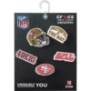 Conjunto de 5 berloques para sapatos Jibbitz™ da NFL San Francisco 49ers Conjunto de 5 berloques para sapatos Jibbitz™ da NFL San Francisco 49ers