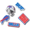 Conjunto de 5 berloques para sapatos Jibbitz™ dos Buffalo Bills da NFL Conjunto de 5 berloques para sapatos Jibbitz™ dos Buffalo Bills da NFL