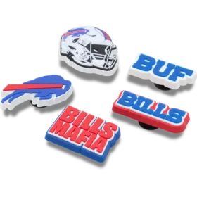 Conjunto de 5 berloques para sapatos Jibbitz™ dos Buffalo Bills da NFL
