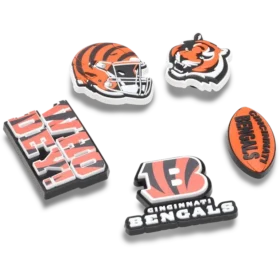 Conjunto de 5 berloques para sapatos Jibbitz™ dos Cincinnati Bengals da NFL